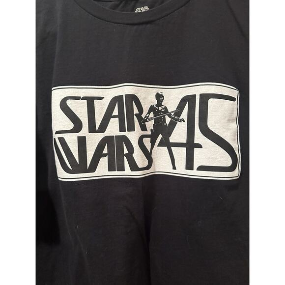 Disney Parks Star Wars Luke Skywalker Action Figure 45th Anniversary Shirt Sz M - Picture 2 of 4